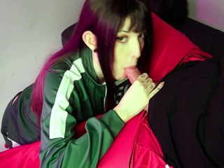 Amateur Bikini Babe in Blue is POV Blowjob Slut