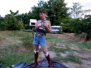 UK TGIRLS   Horny in the Countryside