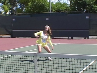 Little April touching herself