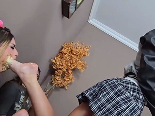 Retro lesbian foot fetish