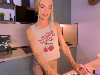 Solo ladyboy masturbation