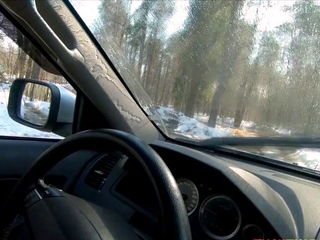 Naked Russian Babe Pours Washing Liquid on Her Big Ass