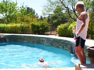 Blond Gay Rims Bottom Ass Before Sex