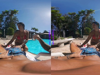 PURITYVR Curvy Latina Maria fucked poolside