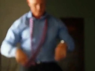 Amateur Big-Cock Daddy Suits Up for Solo Action