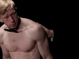 Innocent twink takes two DILF dicks