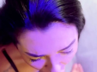 Dirty Brazilian biotch gets her dark-hued hair nailed by a