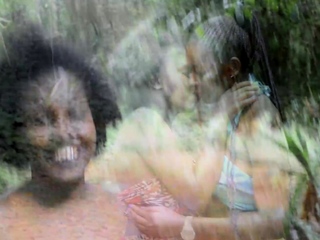 Big Tits Ebony MILF Fucks Stepdaughter