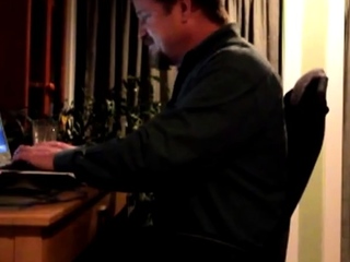 Bearded Daddy Strokes His Cock Solo