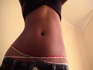 Fat Booty Black Teen Rides White Cock