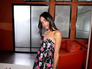 Pretty Asian ladyboy teen with good cock