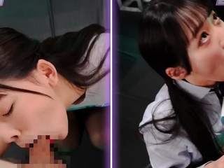 Great close up in japanese teen blowjob pov