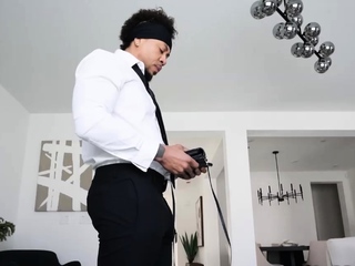 Cheating wife Gigi prepares her butt hole for a BBC