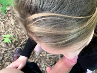 Hot POV Outdoor Blowjob