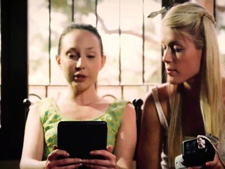 Blonde Lesbians Sweet Cat and Nataly Von Seduce with