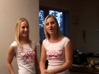Hot blonde teen exploring her lesbian curiosities
