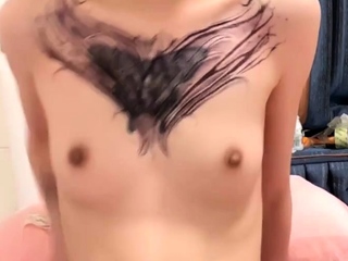 Amateur Asian MILF Lucky Masturbating Hairy Twat