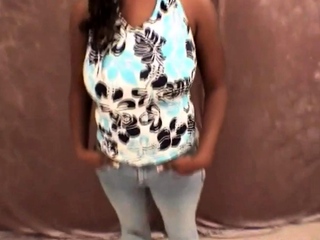 Naughty busty ebony babe sucking