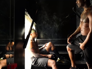 Stairs Heated Encounter With Horny BBCs