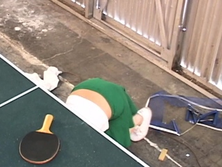 Table tennis teen cutie goes solo