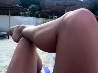 Gorgeous Amateur MILFs Nude Beach Voyeur Close Up Pussy