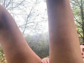 Big-Tits Babe’s Public Orgasm