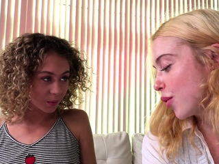Slutty Cum Lesson With Two Blondes