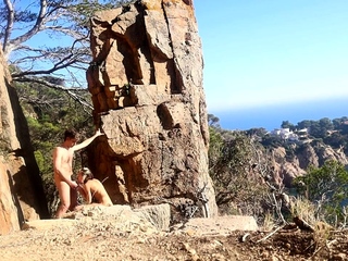 Kinky couple’s outdoor sex adventure in public