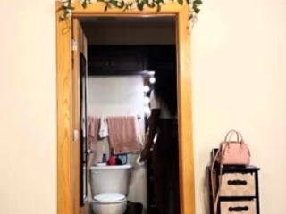 Ebony Valerie May Standing Masturbation