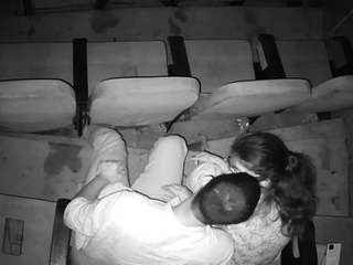 Horny College Lovers Romance In Theatre
