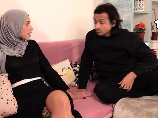 bhabhi’s desi hijab stripped, meaty ass exposed, screwed by