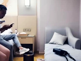 Real amateur teen fucks while babes watch