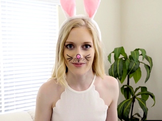Petite teen bunny got tricked and fucked
