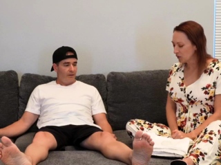 Cute Freckled Redhead Teen hot handjob