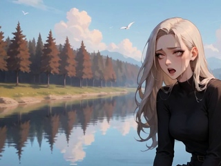 The Sexy Milk Goddess Seduces in the Forest Lake – XXX!