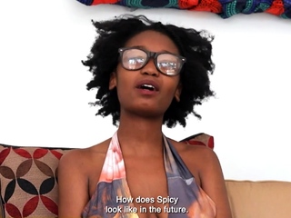 This BIG TITS Ebony TEEN Model Wannabe Got Fucked