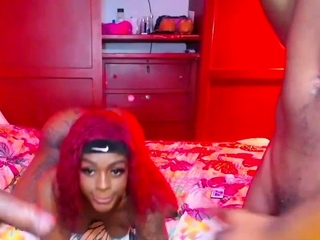 Ebony Babe Sucks BBCs Live Part 1