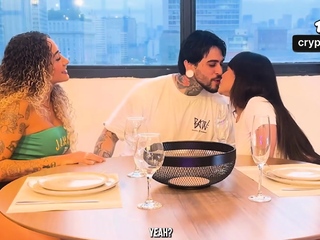 Horny threeway with my friends in my flat. Fucking torrid