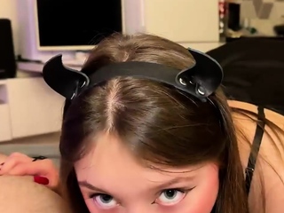 Stepsis inhaling my cock, fledgling duo – hot Halloween sex!