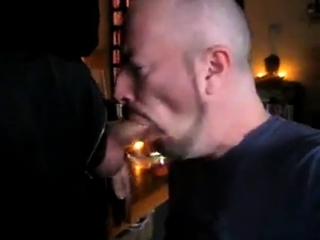 Amateur Daddy Swallows Big Cock in Suit