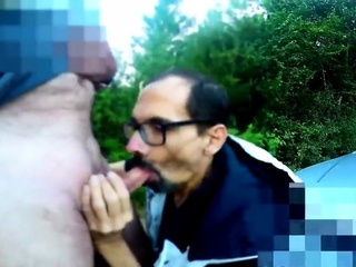 Pipe au Lac Outdoor Blowjob with Hunks