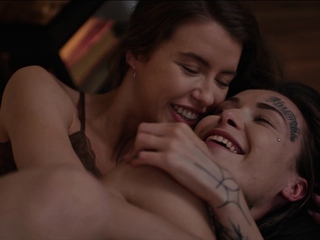 Tomboy Lesbians Futa Sexfight – Wrestling Prison Tattoo