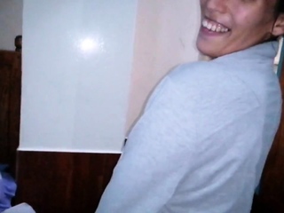 PREGNANT LATINA TEEN GIVES SENSUAL BLOWJOB AFTER SHOWER