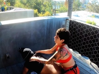 Electra Santiago – Fucking His Ass Outdoors