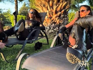 Syren Productions – Smoking Leather Divas Demand Boot