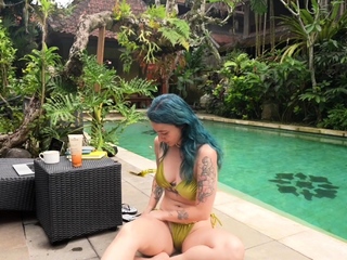 Elle can’t help herself… With a big dildo “Love To Love”