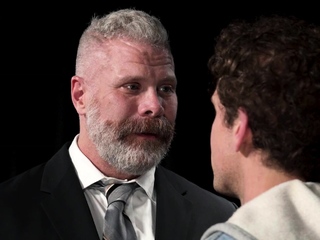 Silver Grizzly Bear vs slender twink!