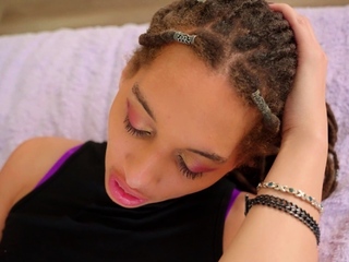 BLACK TGIRLS Aelin Blue is On The Prowl