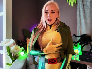 XMEN Rogue Rubs Her Wet Pussy and  Moans for You – Cubbi