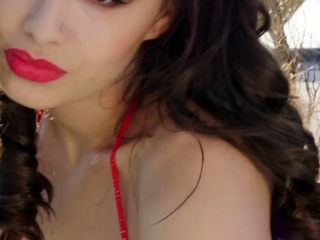 Busty Astrid Teases Herself in a Steamy Solo Session